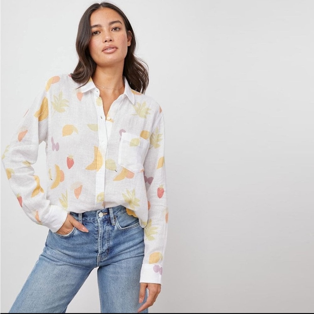 Rails NWT Whitney Fruits Linen Top | Size Small 🍌